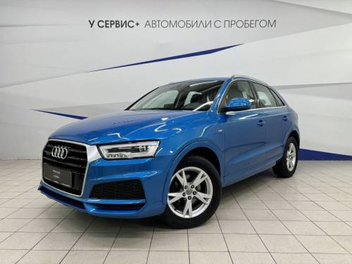Синий Audi Q3 I (8U) Рестайлинг