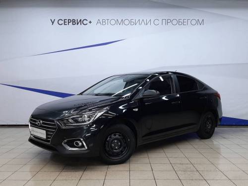 Черный Hyundai Solaris II