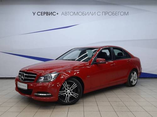 Красный Mercedes-Benz C-Класс III (W204) Рестайлинг