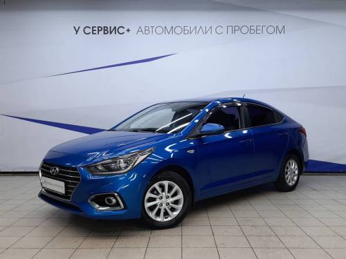 Синий Hyundai Solaris II