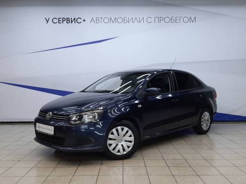 Синий Volkswagen Polo V