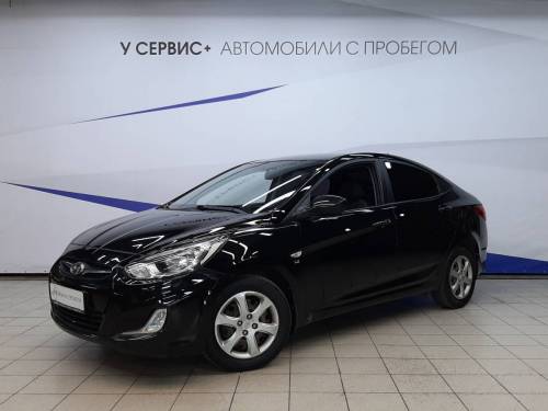 Черный Hyundai Solaris I