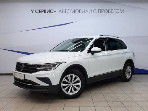 Белый Volkswagen Tiguan II Рестайлинг