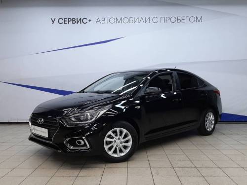 Черный Hyundai Solaris II