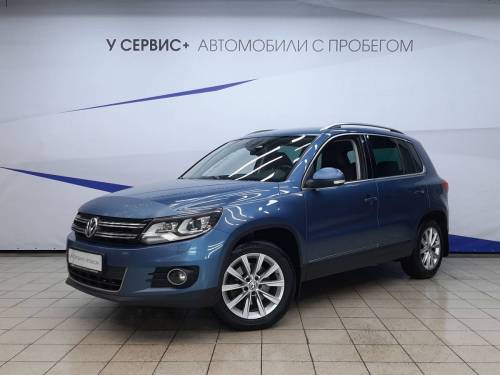 Голубой Volkswagen Tiguan I Рестайлинг