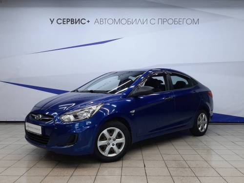 Синий Hyundai Solaris I