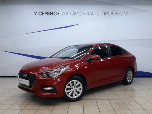 Красный Hyundai Solaris II