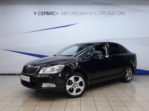 Черный Skoda Octavia II (A5) Рестайлинг