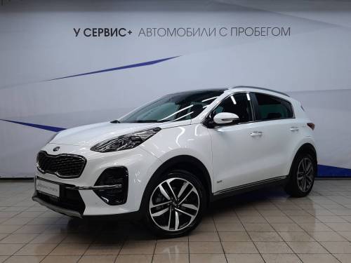 Белый Kia Sportage IV Рестайлинг