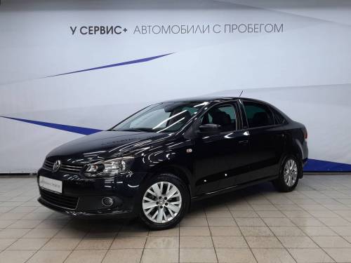 Черный Volkswagen Polo V