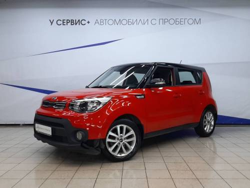 Красный Kia Soul II Рестайлинг
