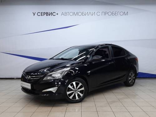 Черный Hyundai Solaris I Рестайлинг
