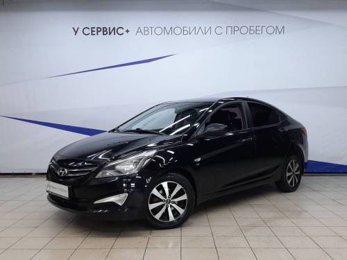 Черный Hyundai Solaris I Рестайлинг