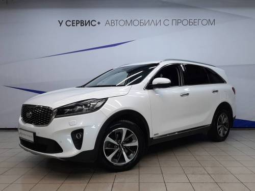 Белый Kia Sorento III Prime Рестайлинг