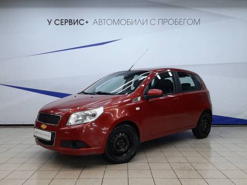 Красный Chevrolet Aveo I Рестайлинг