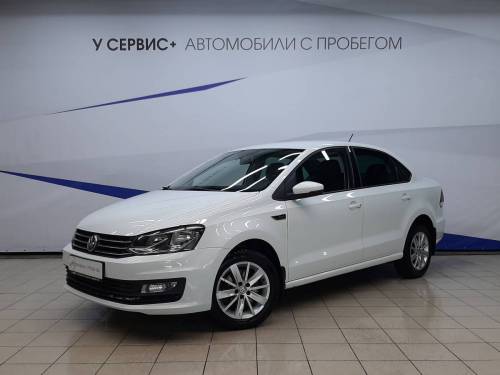 Белый Volkswagen Polo V Рестайлинг