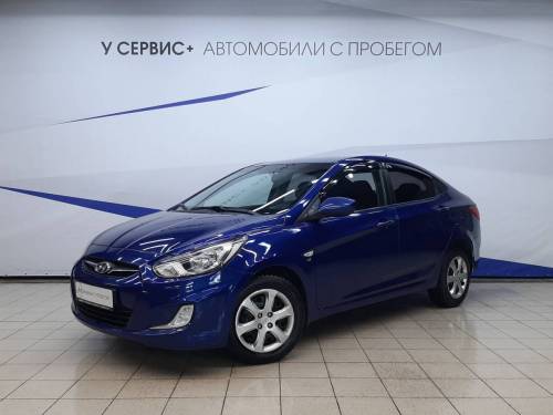 Синий Hyundai Solaris I