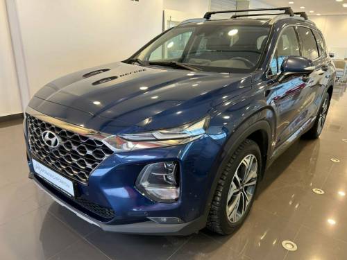 Синий Hyundai Santa Fe IV