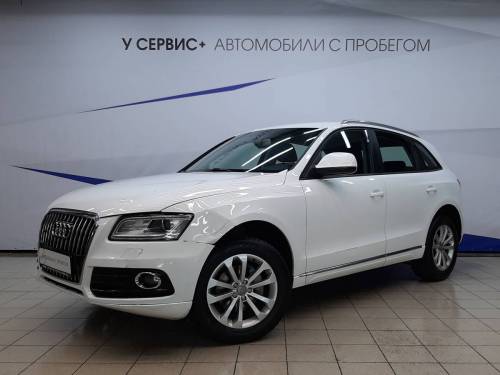 Белый Audi Q5 I (8R) Рестайлинг