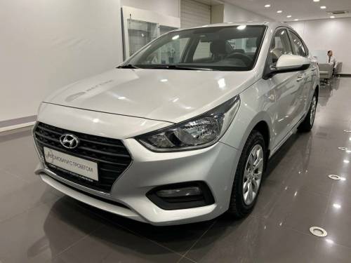 Серебряный Hyundai Solaris II