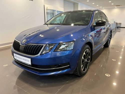 Синий Skoda Octavia III (A7) Рестайлинг