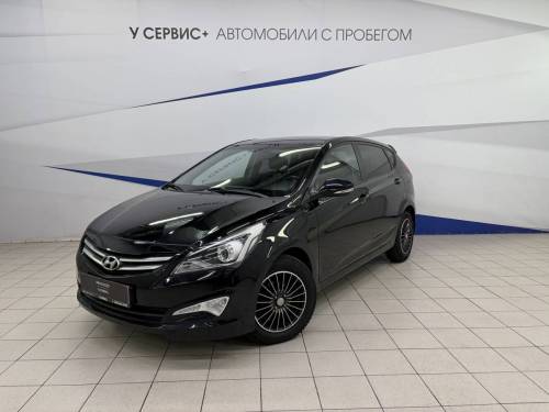 Черный Hyundai Solaris I Рестайлинг