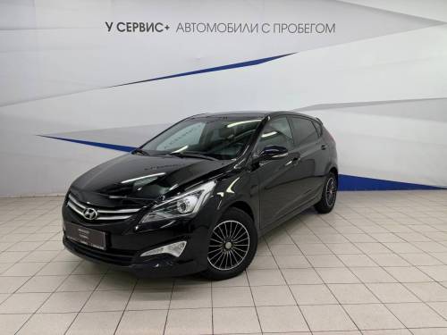 Черный Hyundai Solaris I Рестайлинг