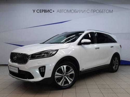 Белый Kia Sorento III Prime Рестайлинг