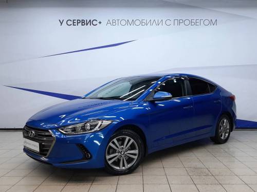 Синий Hyundai Elantra VI (AD)