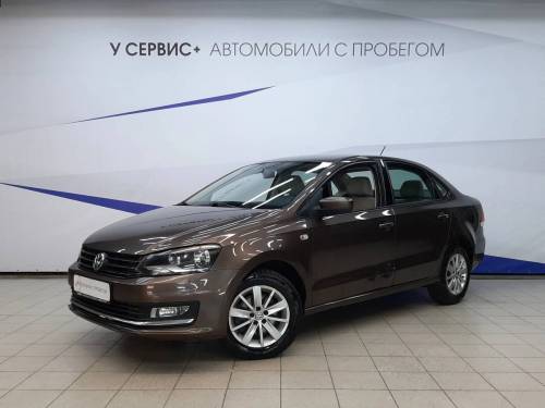 Коричневый Volkswagen Polo V Рестайлинг