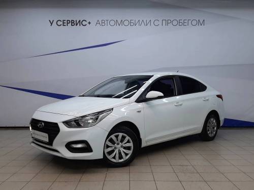 Белый Hyundai Solaris II