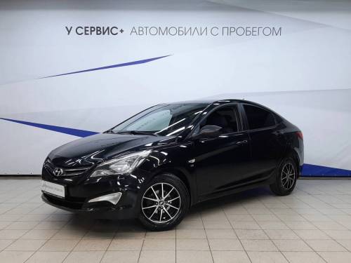 Черный Hyundai Solaris I Рестайлинг