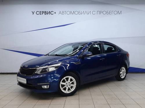 Синий Kia Rio III Рестайлинг