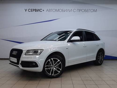 Белый Audi Q5 I (8R) Рестайлинг