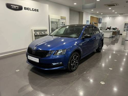 Синий Skoda Octavia III (A7) Рестайлинг