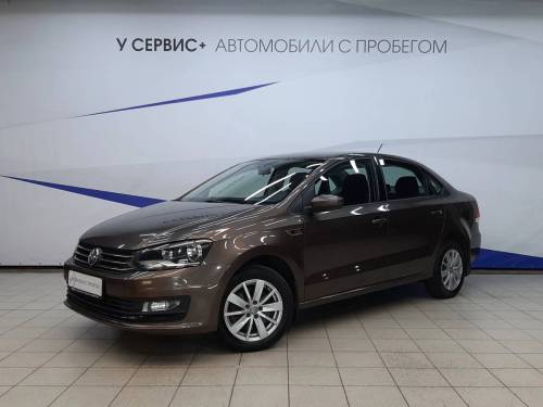 Коричневый Volkswagen Polo V Рестайлинг