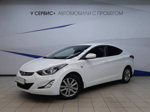 Белый Hyundai Elantra V (MD) Рестайлинг