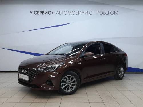 Коричневый Hyundai Solaris II Рестайлинг