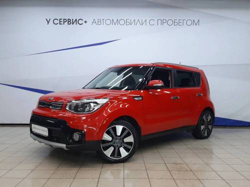 Красный Kia Soul II Рестайлинг