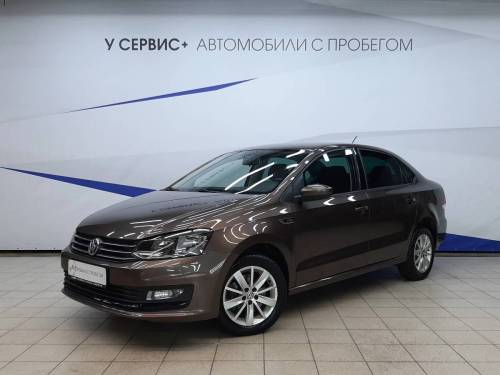 Коричневый Volkswagen Polo V Рестайлинг