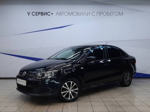 Черный Volkswagen Polo V