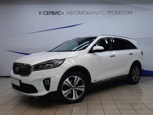 Белый Kia Sorento III Prime Рестайлинг