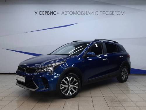 Синий Kia Rio IV Рестайлинг