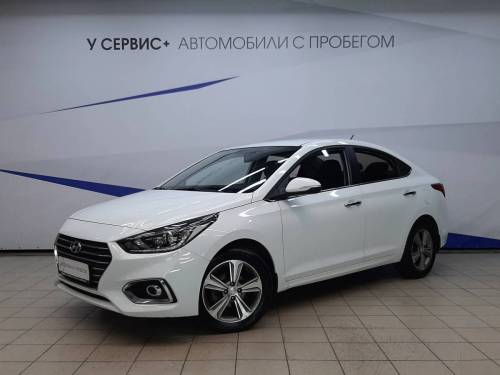 Белый Hyundai Solaris II