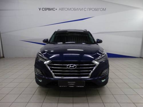 Синий Hyundai Tucson III Рестайлинг