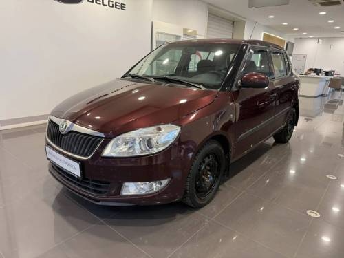 Красный Skoda Fabia II