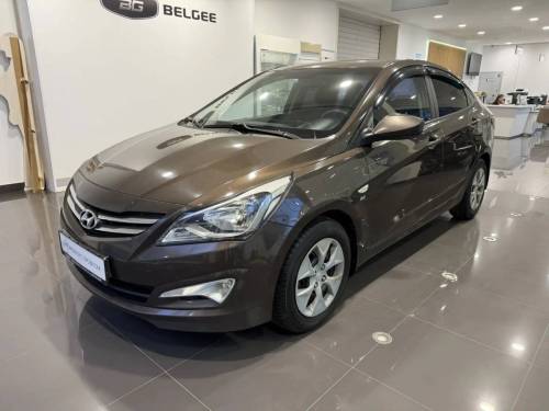 Коричневый Hyundai Solaris I Рестайлинг