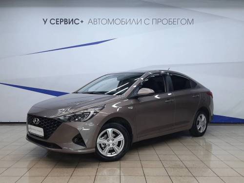 Коричневый Hyundai Solaris II Рестайлинг