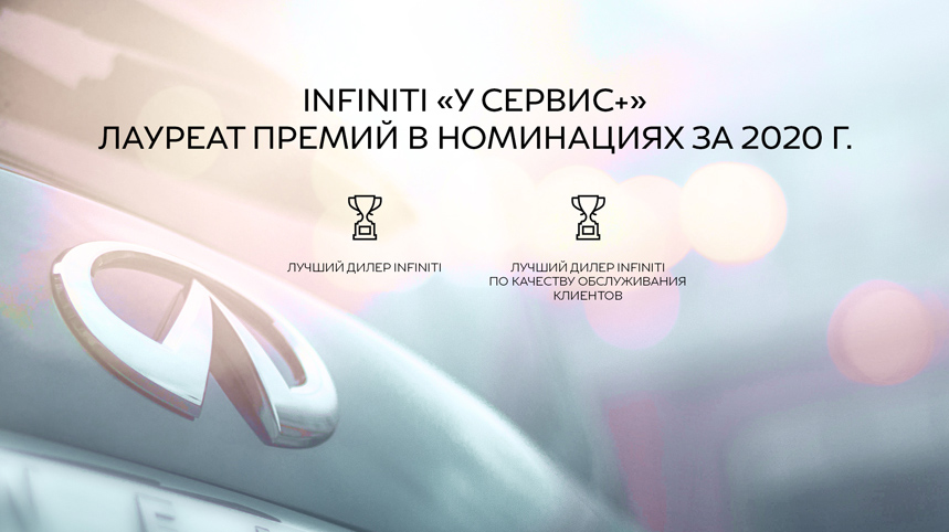 INFINITI «У Сервис+» – ЛАУРЕАТ ГЛОБАЛЬНОГО РЕЙТИНГА ИНФИНИТИ ПО ИТОГАМ 2020 ГОДА!